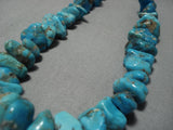 One Of The Best Vintage Native American Navajo Choker Sterling Silver Turquoise Necklace Old-Nativo Arts