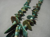 One Of The Best Vintage Native American Navajo Royston Turquoise Heishi Squaw Tie Necklace-Nativo Arts