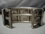 One Of The Best Vintage Native American Navajo Turquoise Sterling Silver Bracelet Old-Nativo Arts