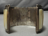 One Of The Best Vintage Native American Zuni Turquoise Sterling Silver Bracelet Old-Nativo Arts
