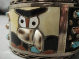 One Of The Best Vintage Native American Zuni Turquoise Sterling Silver Bracelet Old-Nativo Arts