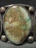 One Of The Best Vintage Navajo Emerald Valley Turquoise Native American Jewelry Silver Bracelet-Nativo Arts