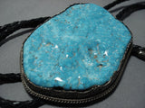 One Of The Best Vintage Navajo Sterling Silver Bolo Tie- Carl Irene Clark-Nativo Arts