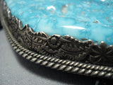 One Of The Best Vintage Navajo Sterling Silver Bolo Tie- Carl Irene Clark-Nativo Arts