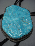 One Of The Best Vintage Navajo Sterling Silver Bolo Tie- Carl Irene Clark-Nativo Arts