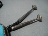 One Of The Best Vintage Navajo Sterling Silver Bolo Tie- Carl Irene Clark-Nativo Arts