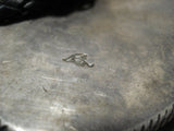 One Of The Best Vintage Navajo Sterling Silver Bolo Tie- Carl Irene Clark-Nativo Arts