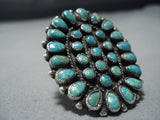 One Of The Best Vintage Navajo Turquoise Sterling Silver Native American Jewelry Ring-Nativo Arts