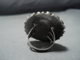 One Of The Best Vintage Navajo Turquoise Sterling Silver Native American Jewelry Ring-Nativo Arts