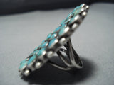 One Of The Best Vintage Navajo Turquoise Sterling Silver Native American Jewelry Ring-Nativo Arts