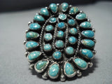 One Of The Best Vintage Navajo Turquoise Sterling Silver Native American Jewelry Ring-Nativo Arts
