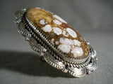 One Of The Biggest Ever Navajo Agate Sterling Native American Jewelry Silver Tso Family Ring-Nativo Arts