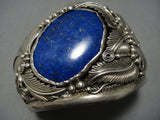 One Of The Biggest Vintage Native American Jewelry Navajo Lapis Sterling Silver Native American Jewelry Navajo Bracelet Old-Nativo Arts