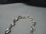 One Of The Biggest Vintage Native American Jewelry Navajo Sterling Silver Necklace Old-Nativo Arts