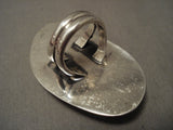 One Of The Biggest Vintage Navajo Royston Turquoise Native American Jewelry Silver Ring-Nativo Arts