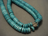 One Of The Biggest Vintage Santo Doming/ Navajo Native American Jewelry jewelry Spider Turquoise Necklace-Nativo Arts