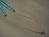 One Of The Biggest Vintage Santo Domingo Turquoise Necklace-Nativo Arts