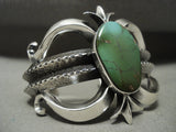 One Of The Finest Ever Navajo Aaron Anderson Damale Turquoise Native American Jewelry Silver Bracelet-Nativo Arts