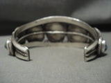 One Of The Finest Ever Vintage Navajo Persin Turquoise Native American Jewelry Silver Bracelet Old-Nativo Arts