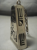 One Of The Finest Vintage Hopi Sterling Native American Jewelry Silver Necklace We Have Collected- Heavy-Nativo Arts