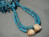 One Of The Finest Vintage Navajo Native American Jewelry jewelry Persin Turquoise Jacla Necklace Old-Nativo Arts