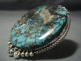 One Of The Largest Ever Navajo Royston Turquoise Sterling Native American Jewelry Silver Ring-Nativo Arts
