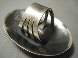 One Of The Largest Navajo Sterling Native American Jewelry Silver Ring- Huge Sterling Gecko!-Nativo Arts