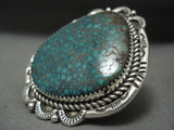 One Of The Largest Spider Navajo Turquoise Tso Family Sterling Native American Jewelry Silver Ring-Nativo Arts