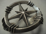 One Of The Most Unique Navajo Aaron Anderson **nothern Star** Native American Jewelry Silver Bracelet-Nativo Arts