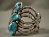 One Of The Most Unique Vintage Navajo Native American Jewelry jewelry Wilson Begay Turquoise Bracelet-Nativo Arts
