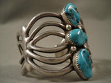 One Of The Most Unique Vintage Navajo Native American Jewelry jewelry Wilson Begay Turquoise Bracelet-Nativo Arts