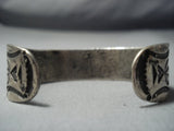 One Of The Oldest Inlay Turquoise Ingot Native American Jewelry Silver .999 Bracelet-Nativo Arts