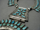 Optimal Vintage Native American Jewelry Navajo Turquoise Sterling Silver Necklace Old-Nativo Arts