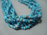 Opuelnt Vintage Navajo Native American Jewelry jewelry Turquoise Sterling Silver Necklace- Marked!-Nativo Arts