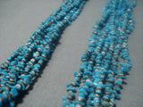 Opuelnt Vintage Navajo Native American Jewelry jewelry Turquoise Sterling Silver Necklace- Marked!-Nativo Arts