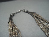 Opuelnt Vintage Navajo Native American Jewelry jewelry Turquoise Sterling Silver Necklace- Marked!-Nativo Arts