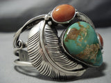 Opulelnt Vintage Native American Jewelry Navajo Lena Kee Royston Turquoise Sterling Silver Bracelet-Nativo Arts
