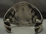 Opulent Huge Vintage Navajo 'Natural Royston' Turquoise Native American Jewelry Silver Swirl Bracelet-Nativo Arts