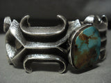 Opulent Important Navajo Aaron Anderson Royston Turquoise Native American Jewelry Silver Bracelet-Nativo Arts