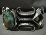 Opulent Important Navajo Aaron Anderson Royston Turquoise Native American Jewelry Silver Bracelet-Nativo Arts