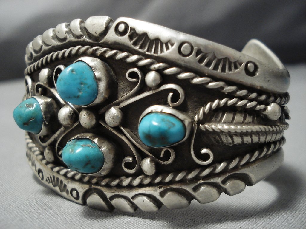 Opulent Lester Jackson Turquoise Vintage Native American Jewelry