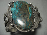 Opulent Navajo Landoll And Huge Turquoise Native American Jewelry Silver Arrow Bracelet-Nativo Arts