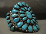 Opulent Piece- The Best Vintage Zuni Paul N Leekity Turquoise Native American Jewelry Silver Bracelet-Nativo Arts
