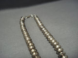 Opulent Vintage ''6 Sided Tubes Of Native American Jewelry Silver'' Vintage Navajo Native American Jewelry Silver Necklace-Nativo Arts