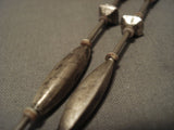 Opulent Vintage Late 1800's/ Early 1900's Hand Pounded Native American Jewelry Silver Necklace-Nativo Arts