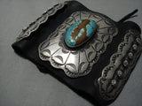 Opulent Vintage Native American Jewelry Navajo #8 Turquoise Sterling Silver Ketoh Bracelet Old-Nativo Arts