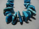 Opulent Vintage Native American Jewelry Navajo Persin Turquoise Squaw Tied Necklace Old-Nativo Arts