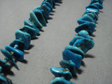 Opulent Vintage Native American Jewelry Navajo Persin Turquoise Squaw Tied Necklace Old-Nativo Arts