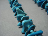 Opulent Vintage Native American Jewelry Navajo Persin Turquoise Squaw Tied Necklace Old-Nativo Arts