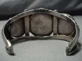 Opulent Vintage Native American Jewelry Navajo Ray Morton Green Turquoise Sterling Silver Bracelet-Nativo Arts